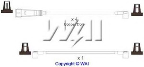 WAIglobal SL568 Ignition Cable Kit